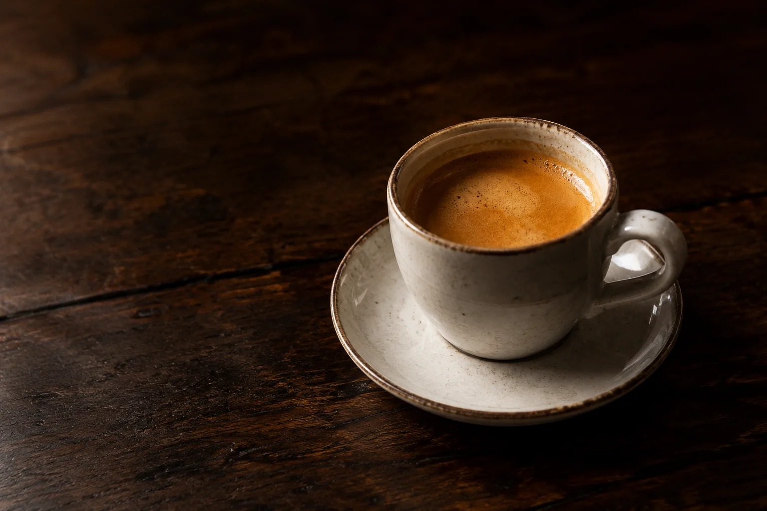 Café espresso na xícara
